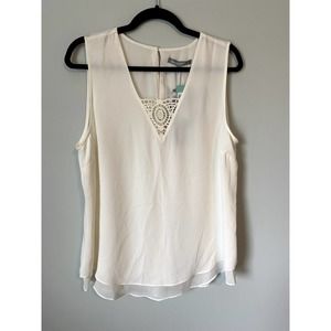 Elegant White Sleeveless Top